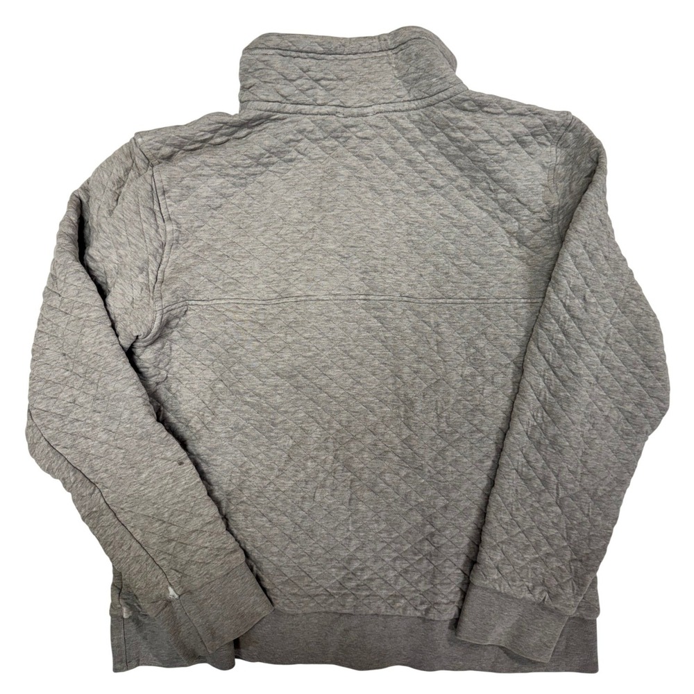 Patagonia Organic Cotton Quilt Snap-T Pullover Grey Orange Women Large - Picture 4 of 7